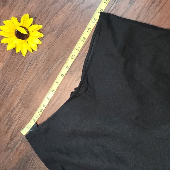 AUTOGRAPH LINEN BLACK EMBROIDERED SKIRT - Picture 7 of 8